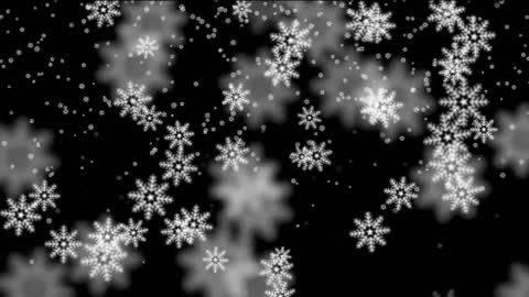 white snowflake party background led style video