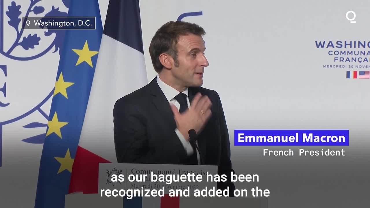 Macron Cheers as French Baguettes Granted UNESCO Status