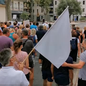 Narbonne, France: Vaccine Passport Protests August 21, 2021