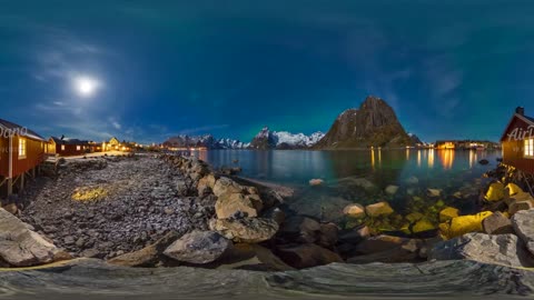 360°, Northern lights in Norway, 12К video