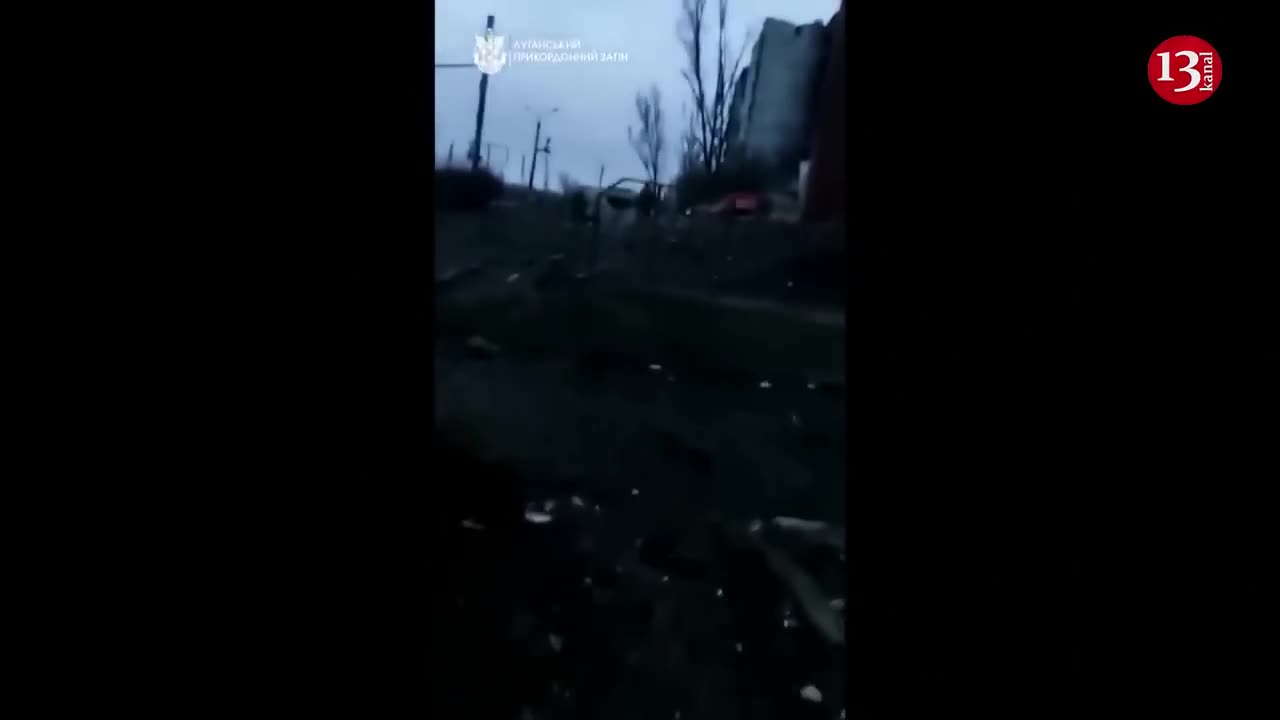 Ukrainian soldier shows destruction in Bakhmut city