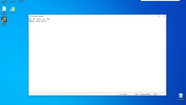 Visual Basic Scripting Tutorial 1 Getting Started