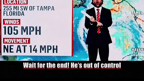 Florida Weatherman - he's out of control