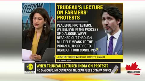 INDIANS NEWS MOCKS, JUSTIN TRUDEAUS FEAR OF TRUCKERS.