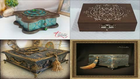 Arte em Caixas Decoradas e Porta-Joias | Decorated Boxes and Jewelry Boxes