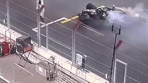 Brad Pitt F1 movie crash scene at Las Vegas GP