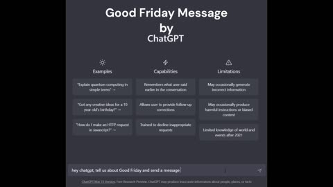 ChatGPTsays: Understanding Good Friday and a Message for Good Friday 2023