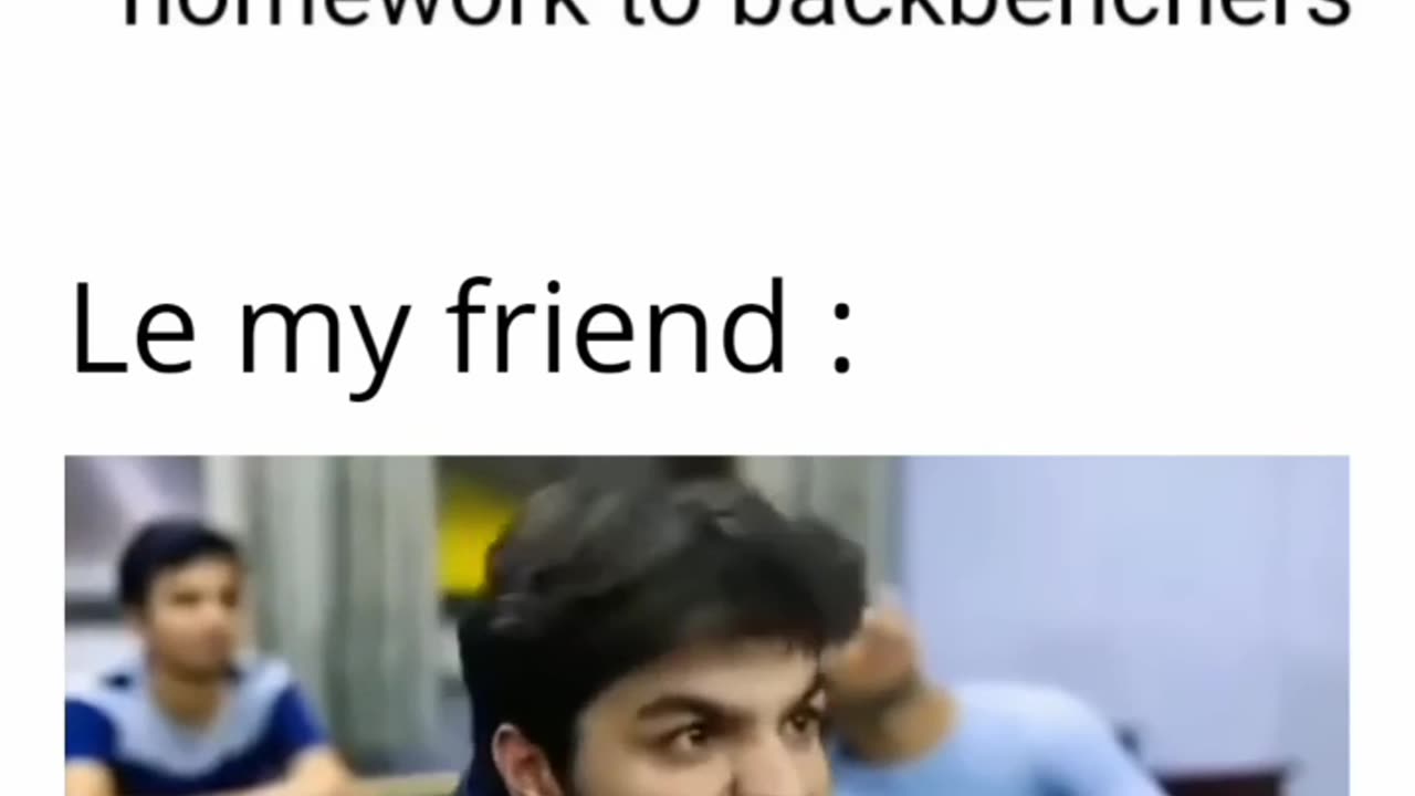 When teacher asks homework