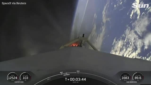 SpaceX launches first Falcon Heavy mission in three years