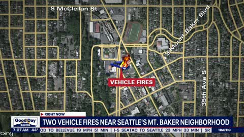 Two vehicle fires in Seattle under investigation