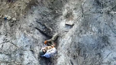 Death in Ukrainian trenches.
