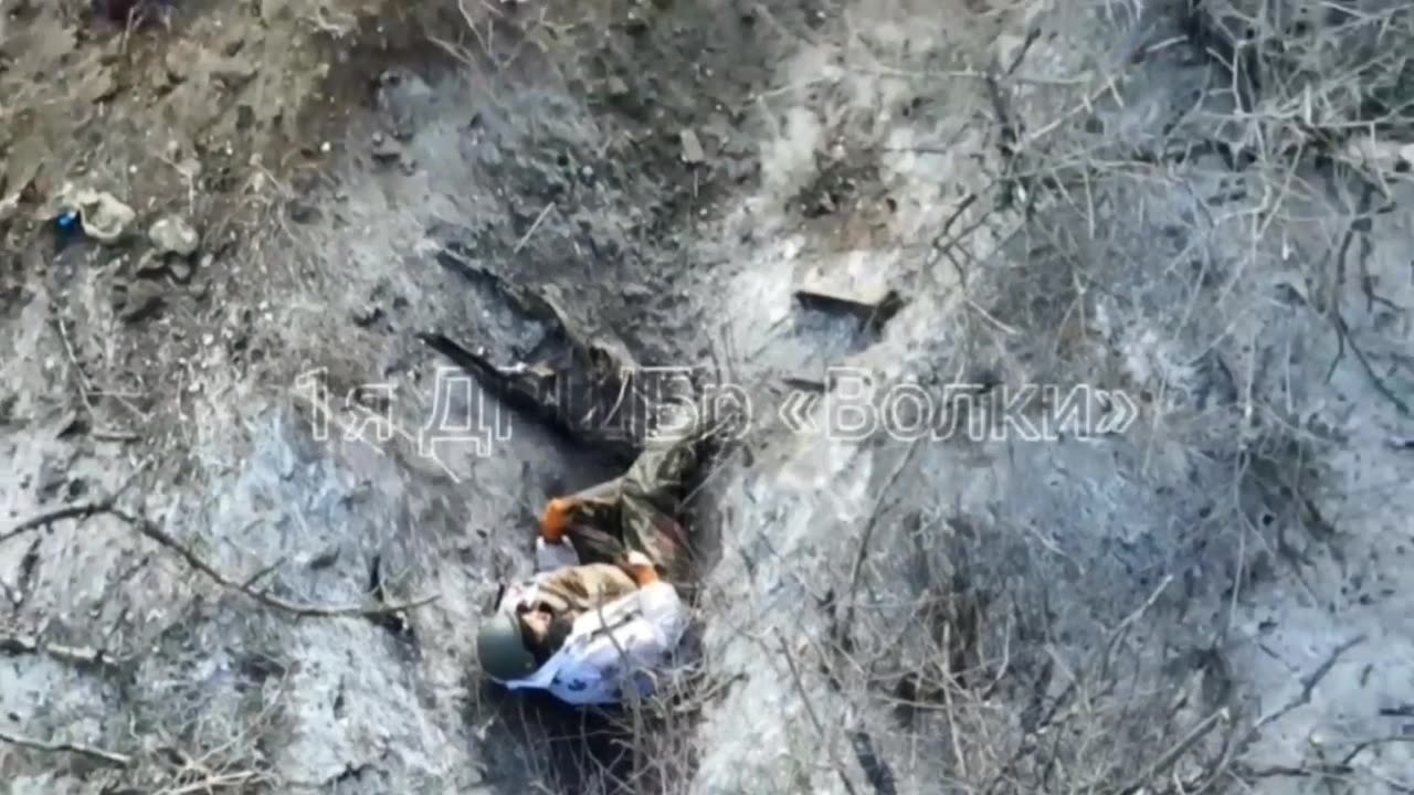 Death in Ukrainian trenches.