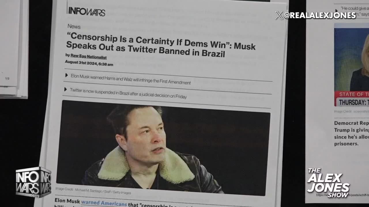 Biden Administration/CIA Is Using Brazil To Target Elon Musk & Kill Free Speech Worldwide