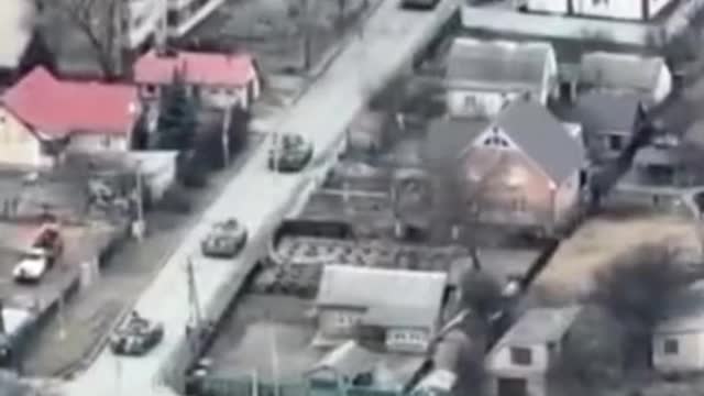 Video shows a civilian apparently killed by Russian troops while on his bike in Bucha.