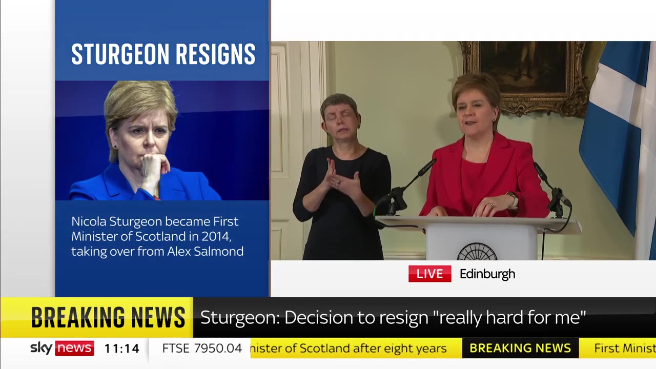 Nicola Sturgeon resigns: 'I don't expect violins, but I am a human being'