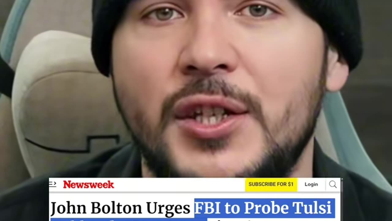 Deep State FURIOUS Over Matt Gaetz AG & Tulsi Gabbard DNI, Bolton Calls FOR WEAPONIZING FBI ON Them