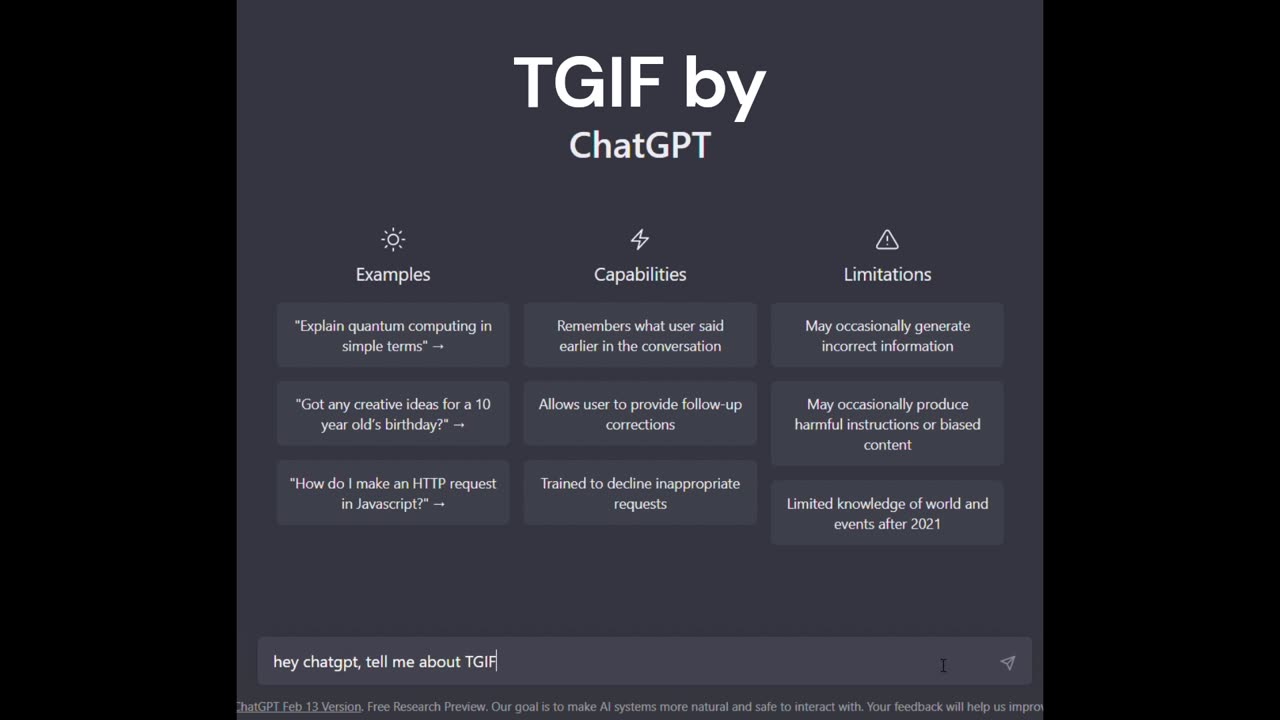 TGIF by ChatGPT