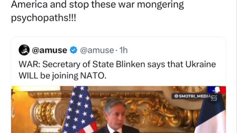 Blinken says they will absolutely be starting WW3