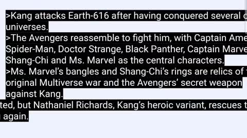 Avengers secret wars and Kang dynasty leaks