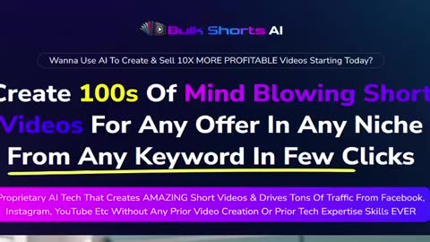 Bulk Shorts AI Review- Create & Sell 10X MORE PROFITABLE Videos Starting Today