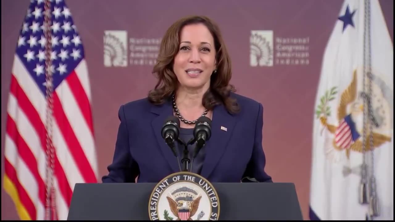 Kamala Harris attacks Columbus Day.
