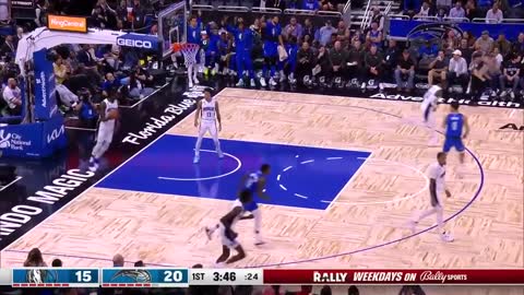 Luka Doncic behind-the-back dime to Finney-Smith for three 🎯