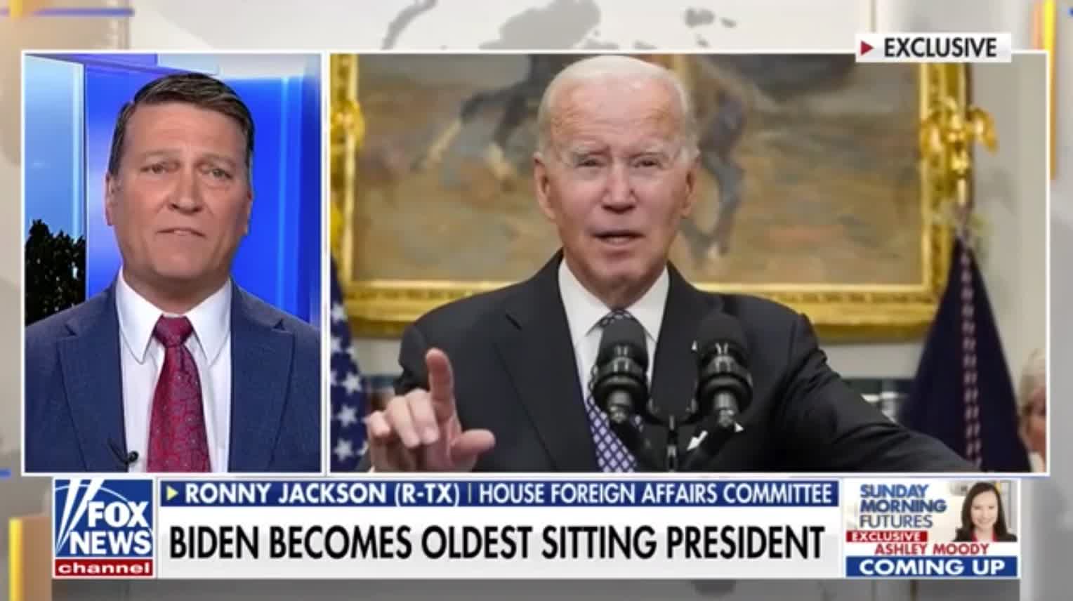 Rep. Ronny Jackson says Biden "is completely physically and cognitively unfit to be our President."