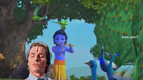 Free therapy❤️‍🩹🦚 #fypシ゚viral #flutetune #peace #lord #krishna 🦚🕉️