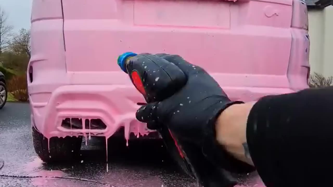 Car foam washing