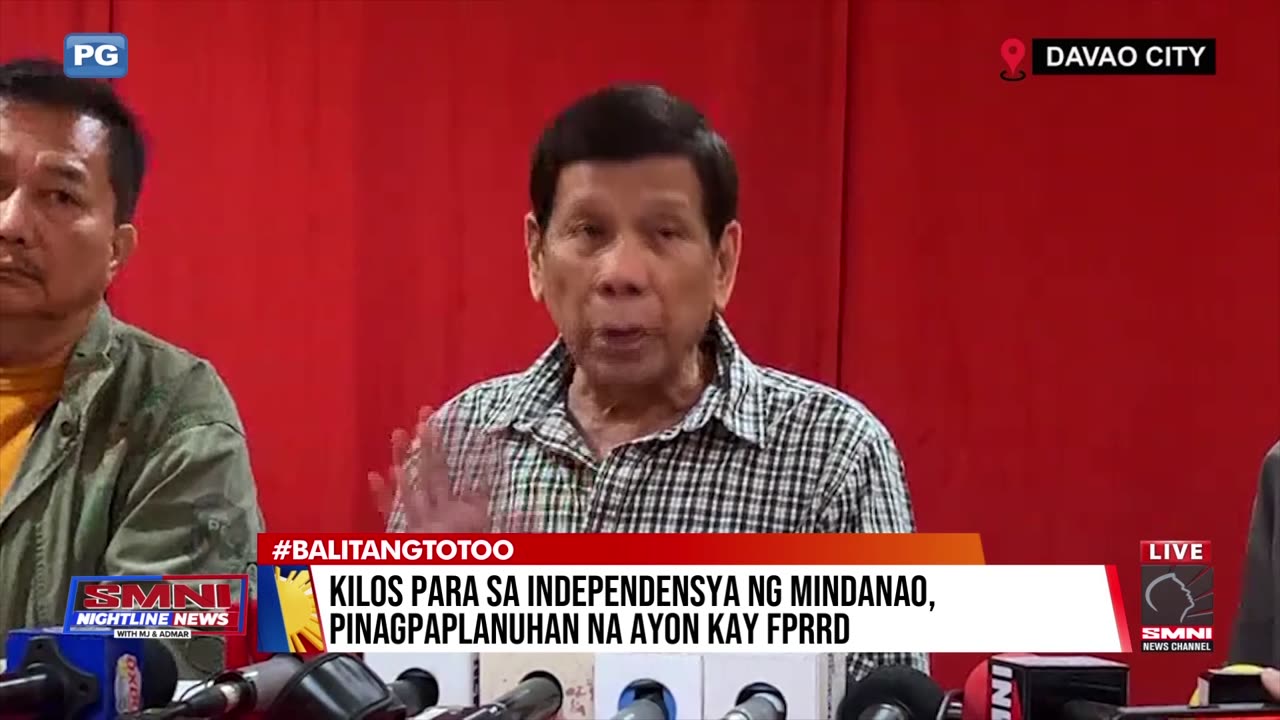 Kilos para sa independensya ng Mindanao, pinagpaplanuhan na ayon kay FPRRD