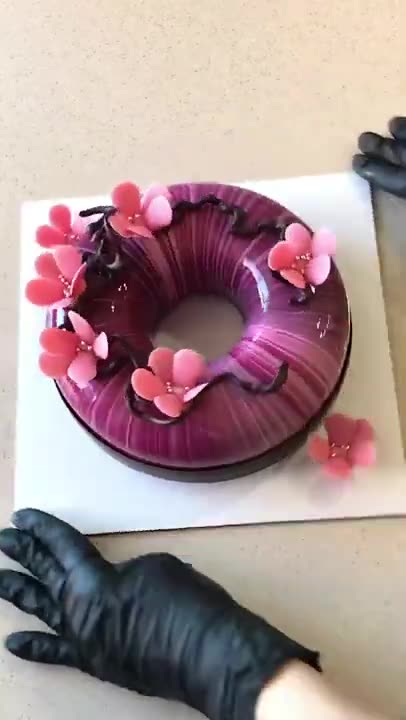 Веточки сакуры из шоколада для декора тортов🌸