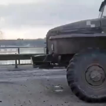 Bridge from Slavyansk to Krasny Lyman