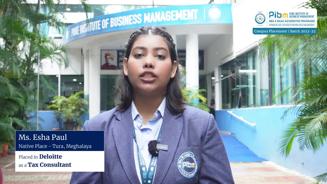 Batch 2023-25 Placements - Ms. Esha Paul at Deloitte