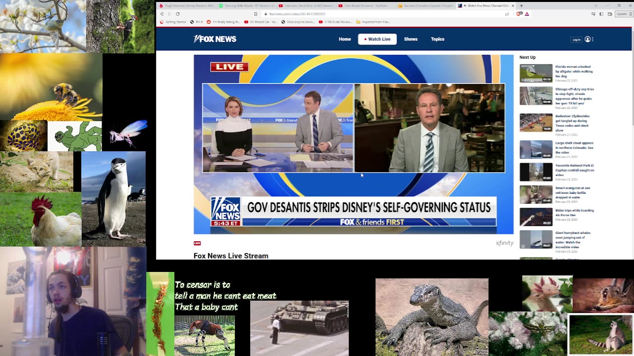 Watching some morning "news" and music 2/28/2023