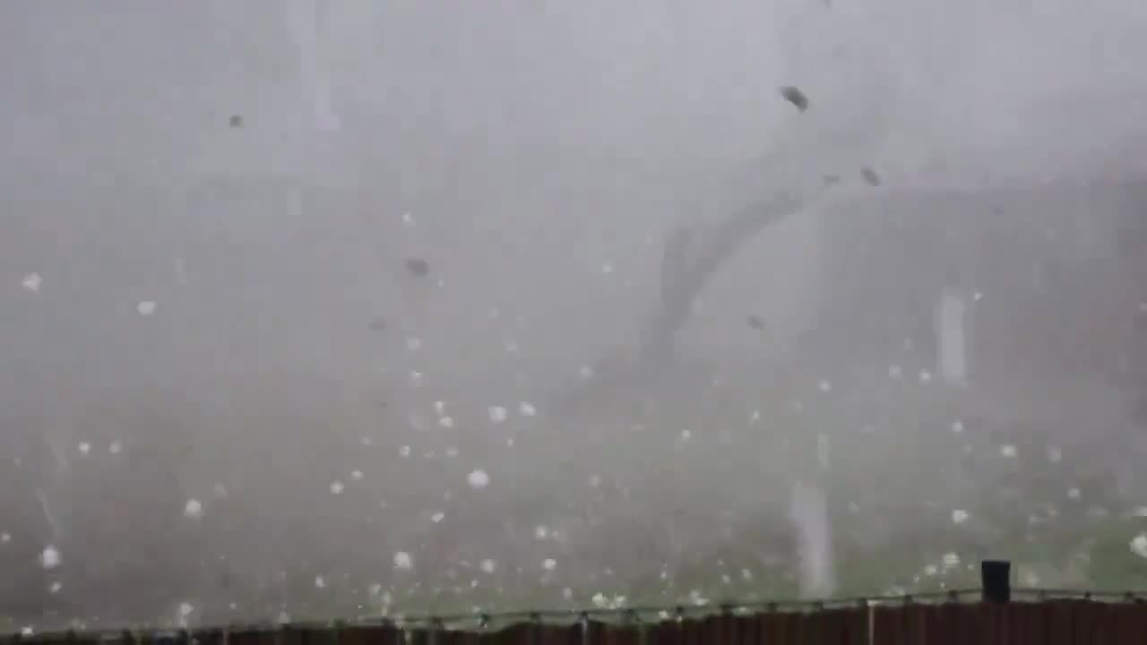 Wild Hail Storm In Russia