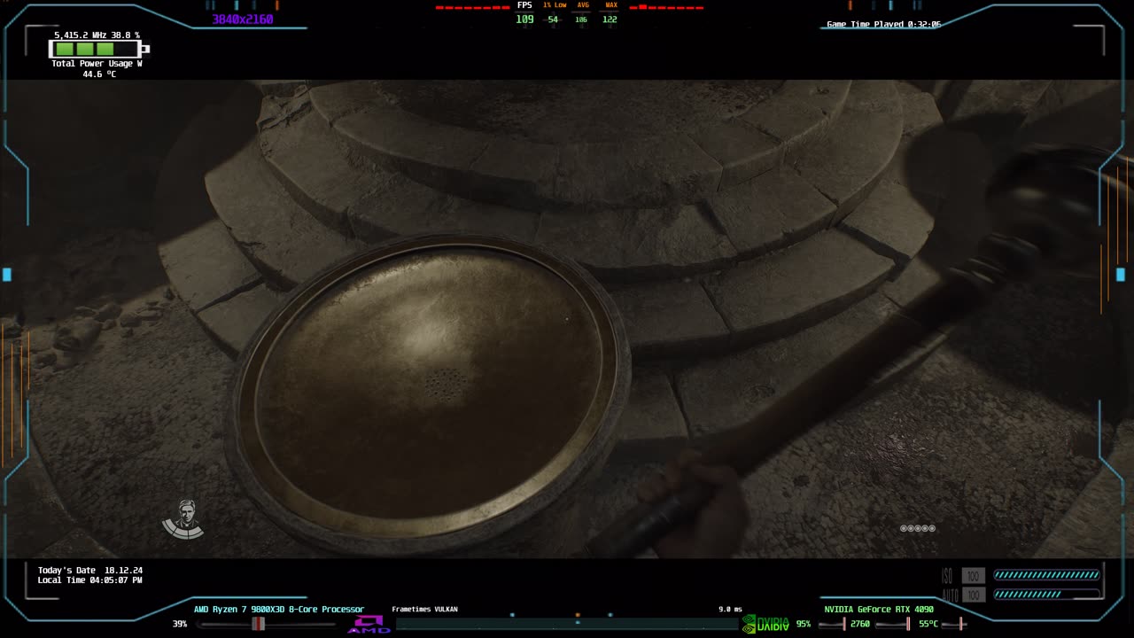 Indiana Jones and the Great Circle 4K HDR Gameplay PC Sony Bravia 9 Rtx 4090 AMD 9800x3d