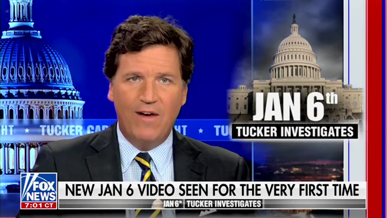 Newly Unearthed Jan. 6 Footage 'Demolishes' Dems' 'Insurrection' Claims, Tucker Carlson Says