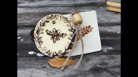How To : Woodburn Dollar Tree Wood Easily with a Heat Gun or Oven