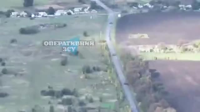 All you need is 1 drone and 1 VOG to make 3 Russian tanks to retreat