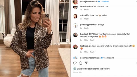 Jessie James Decker Flaunts Tiny Waist In Fashion Show