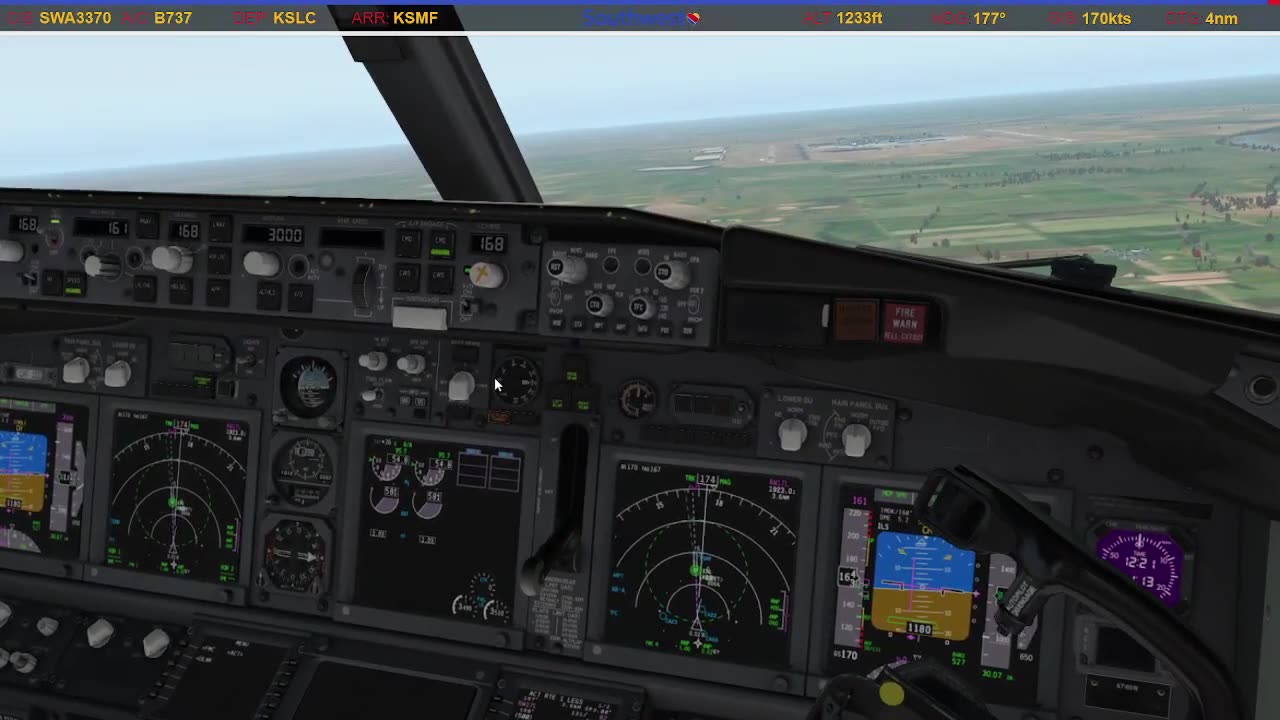 Landing in Sacramento (KSMF)