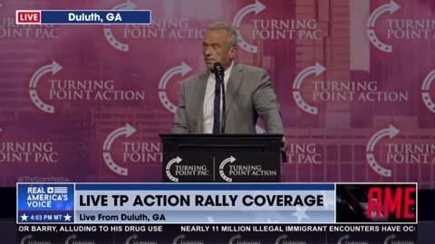 SHORT CLIP OF ROBERT KENNEDY AT TURNING POINT ACTION...