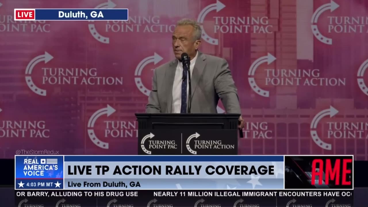 SHORT CLIP OF ROBERT KENNEDY AT TURNING POINT ACTION...
