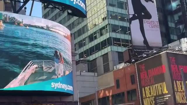 Volv is being featured on a (billboaird in TIMES SQUARE all week!