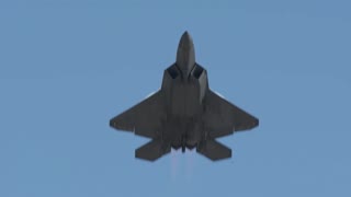 F 22 FIGHTER JET IN ACTION