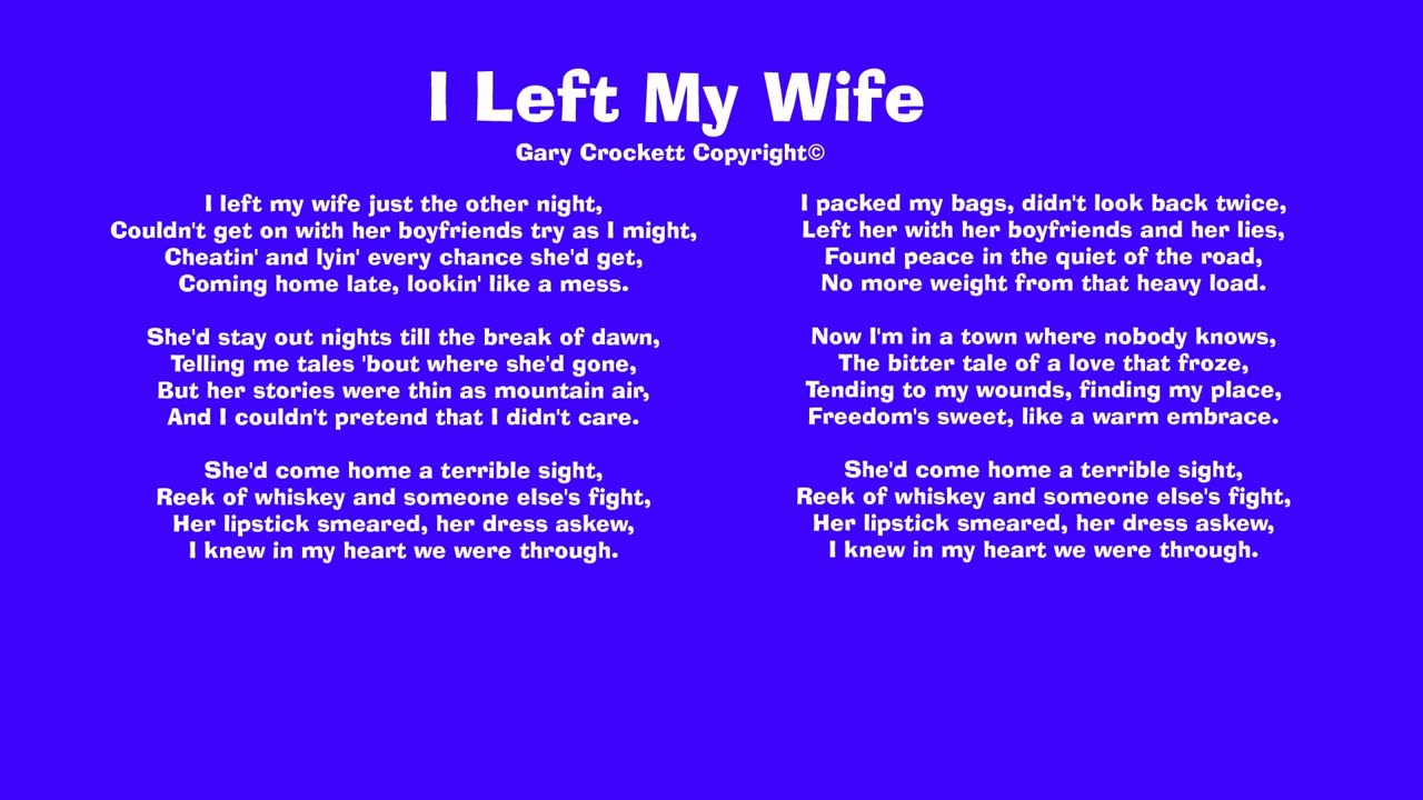 I Left My Wife