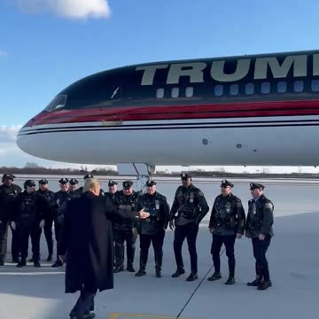 President Trump greets Philadelphia area Law Enforcement!