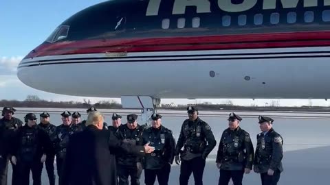 President Trump greets Philadelphia area Law Enforcement!