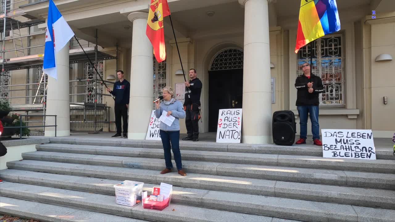 Malchin - Redebeitrag von Manuela 16-10-2022