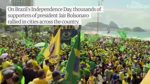 Thousands turn out for pro and anti-Bolsonaro protests on Brazilian Independence Day